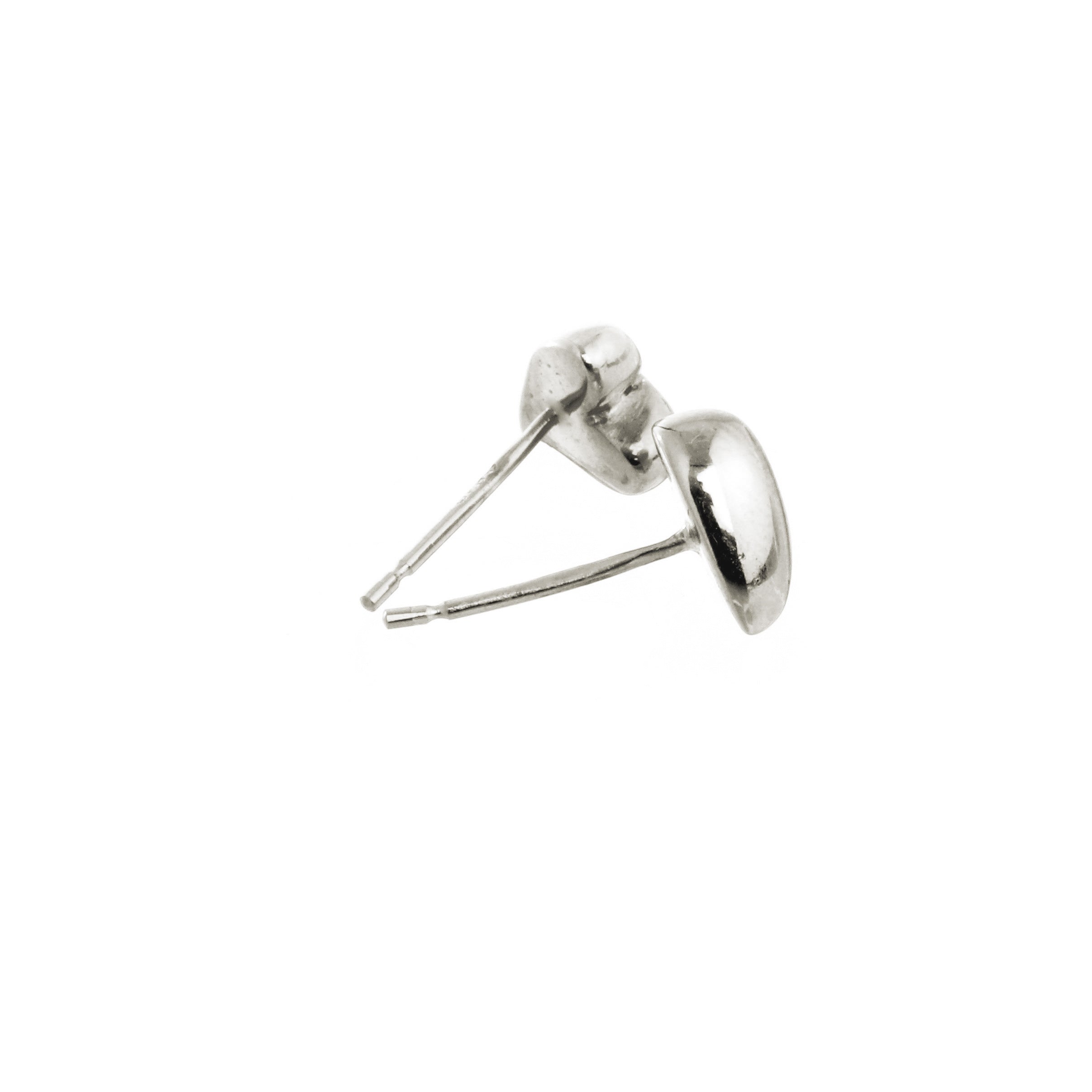 Simply Heart Silver Stud Earrings