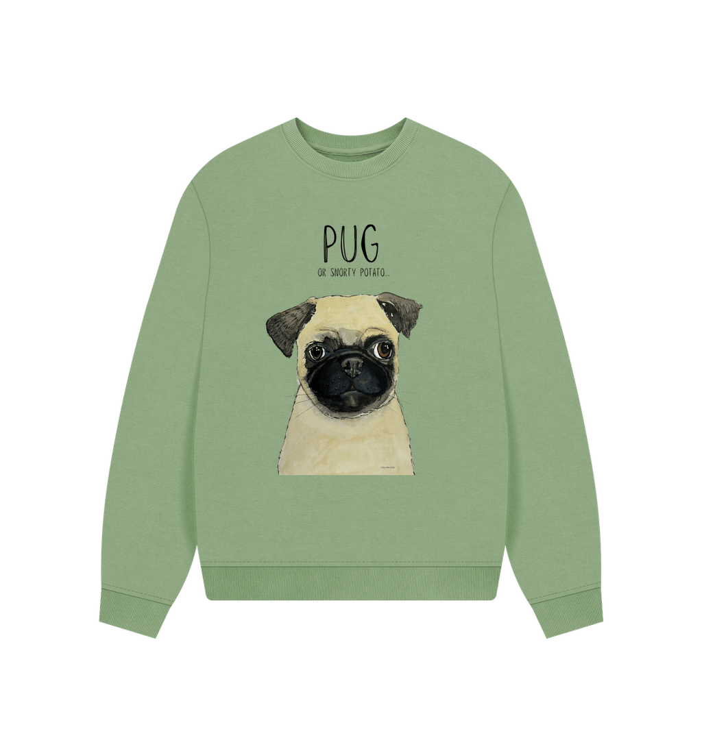 Pug Women's Oversized Sweatshirt