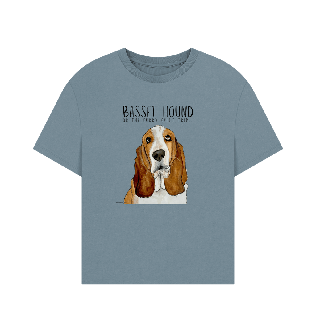 Basset Hound Women’s Relaxed Fit T-Shirt: Wear Your Guilt with Style!
