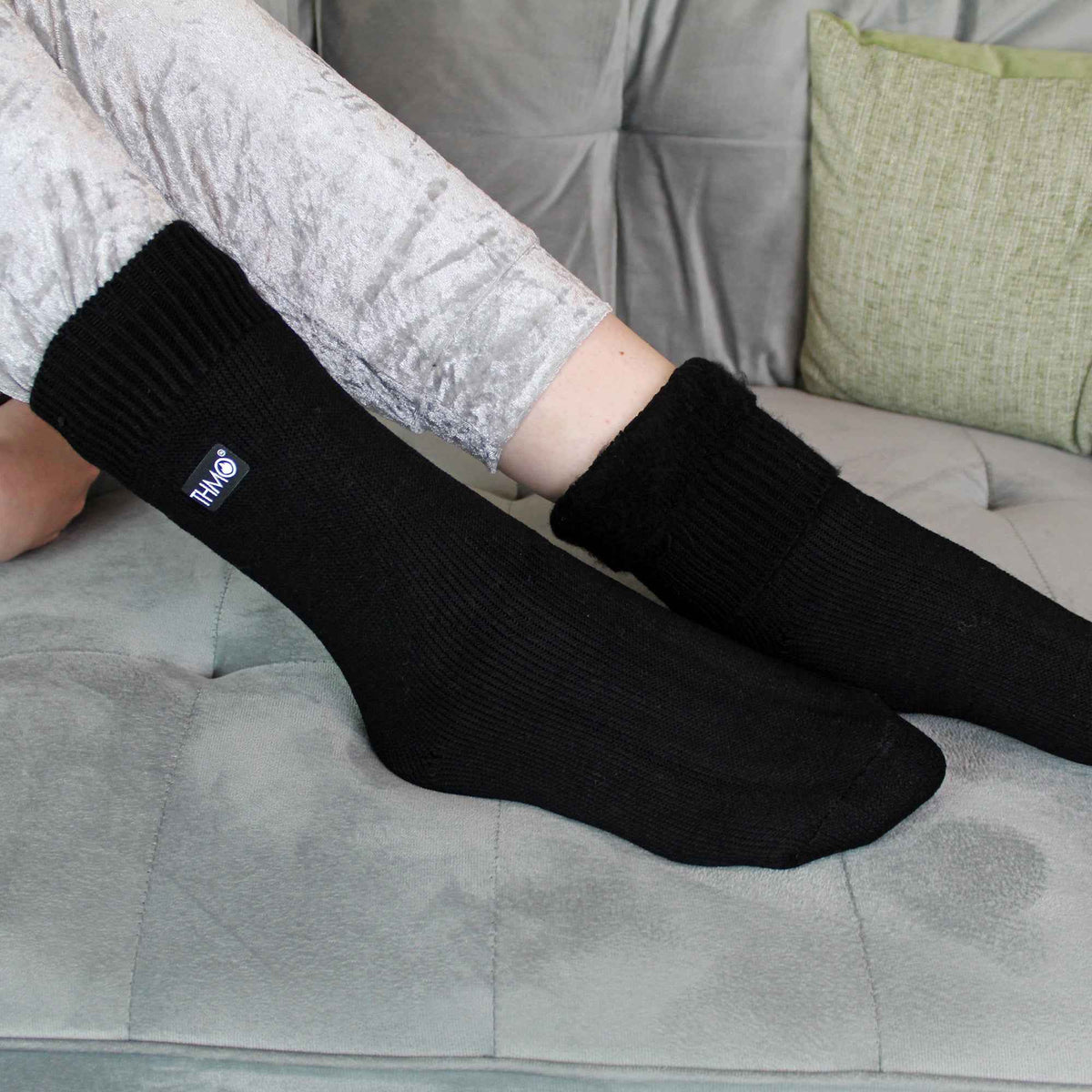 3 Pairs Kids Thermal Socks | Ribbed Soft Top Fleece Fluffy Inner Warm Socks