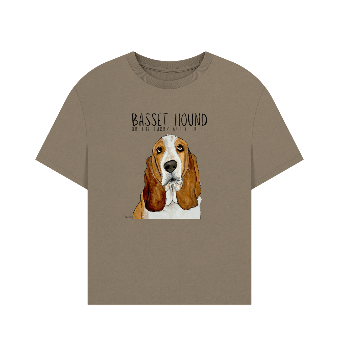 Basset Hound Women’s Relaxed Fit T-Shirt: Wear Your Guilt with Style!