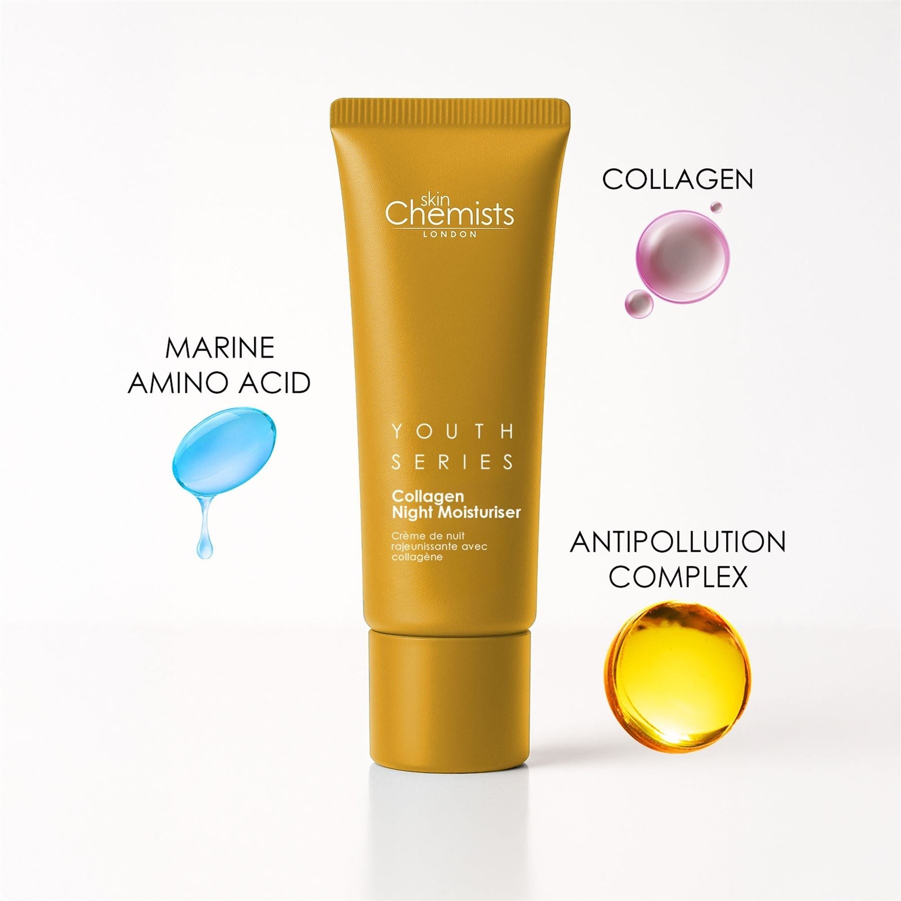 1% Collagen Night Moisturiser 50ml (Vegan)