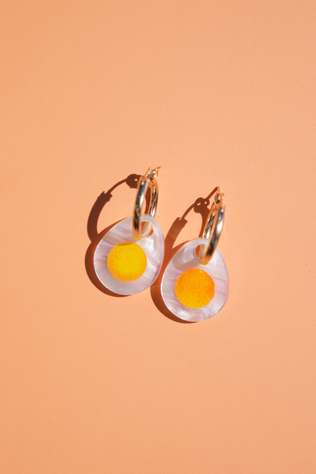 Boiled Egg Hoop Earrings