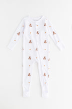 Bear Cotton Zip Sleepsuit One Piece