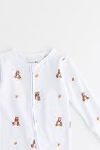 Bear Cotton Zip Sleepsuit One Piece