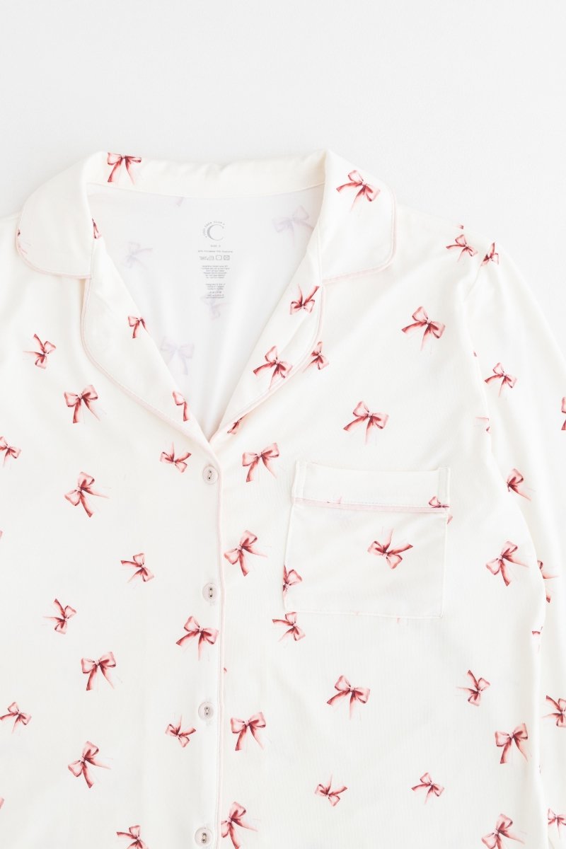 Adult COZY Rosy Ribbon Pyjamas
