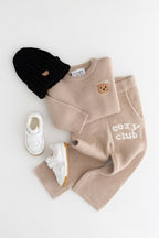 The Cozy Cub Knit Set Taupe Brown