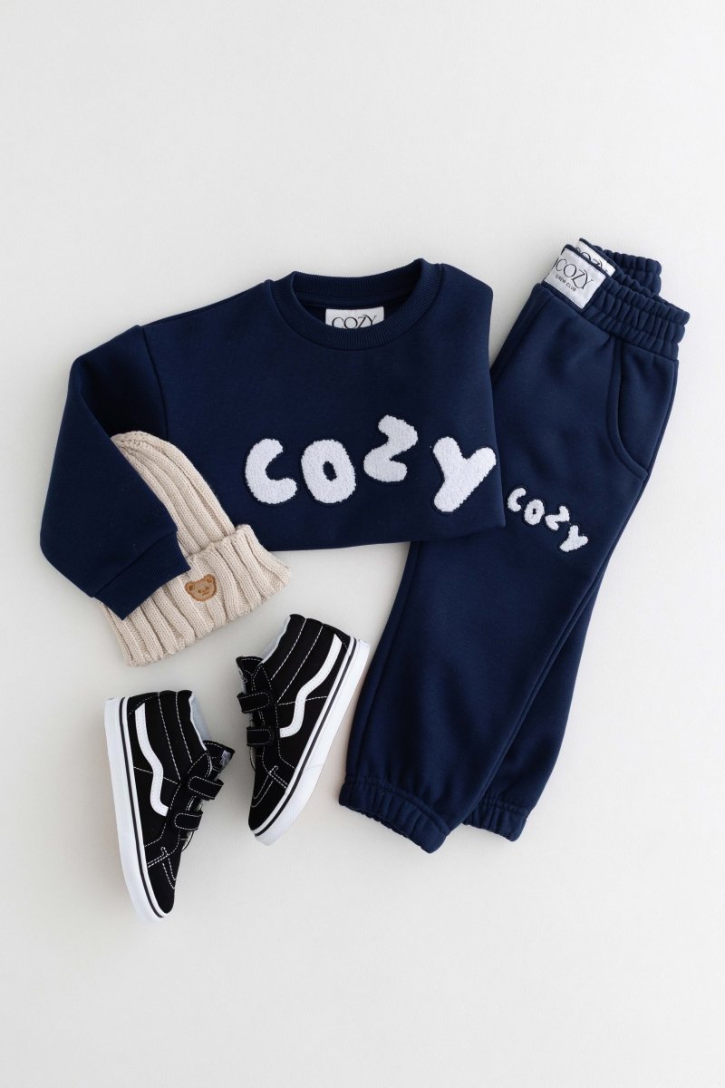 The COZY Little Lounger Tracksuit Navy