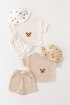 Waffle Bear 2 Piece T-Shirt & Shorts Set