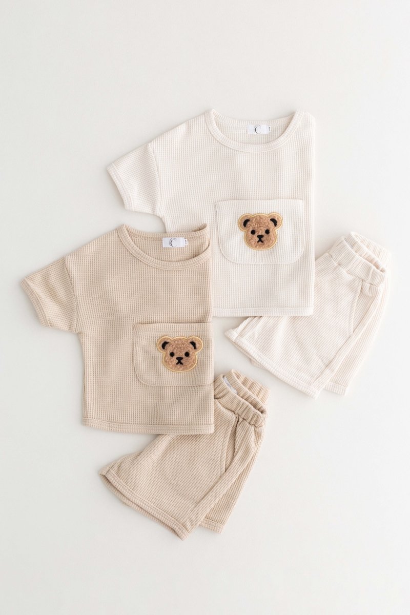 Waffle Bear 2 Piece T-Shirt & Shorts Set