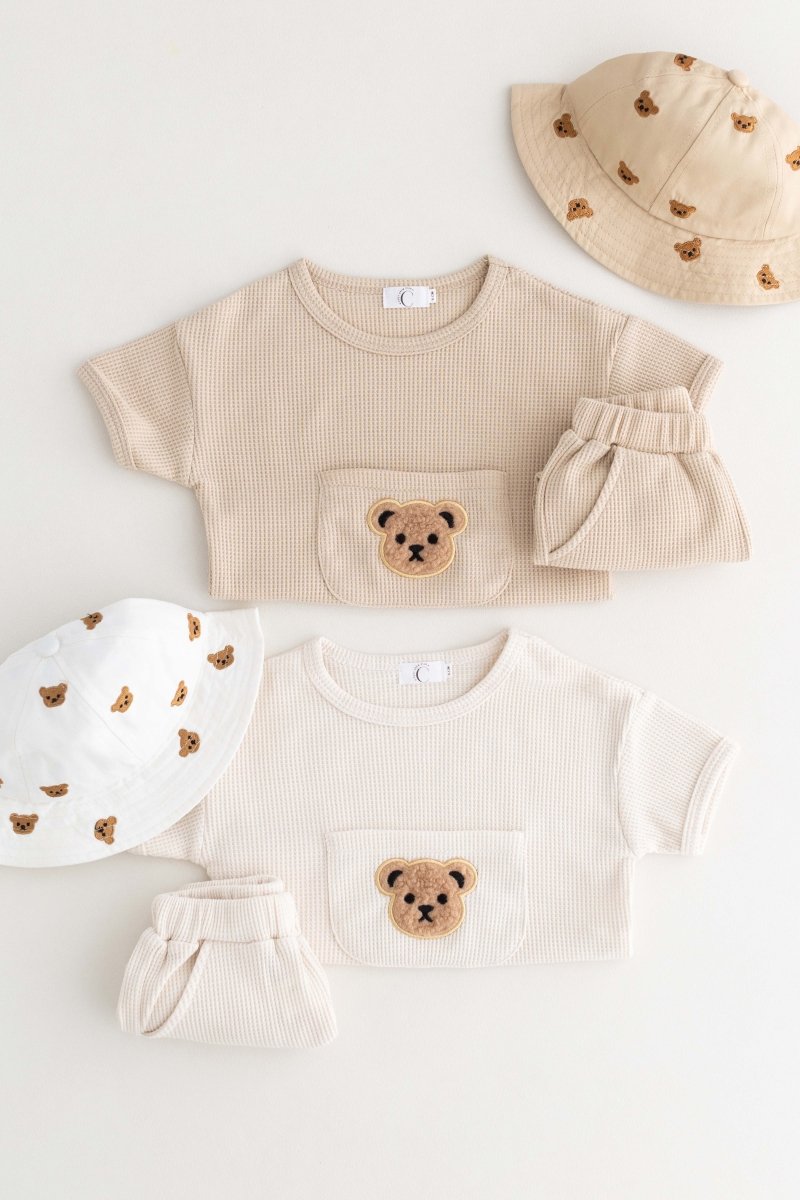 Waffle Bear 2 Piece T-Shirt & Shorts Set