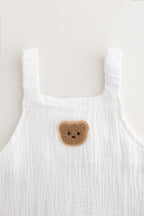 The Bear Set Hat & Romper White