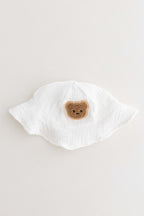 The Bear Set Hat & Romper White