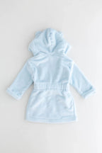COZY Bear Hooded Dressing Gown Bear Ears - Blue