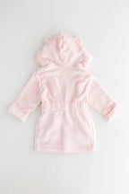 COZY Bear Hooded Dressing Gown Bear Ears - Pink