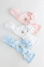 COZY Bear Hooded Dressing Gown Bear Ears - Blue