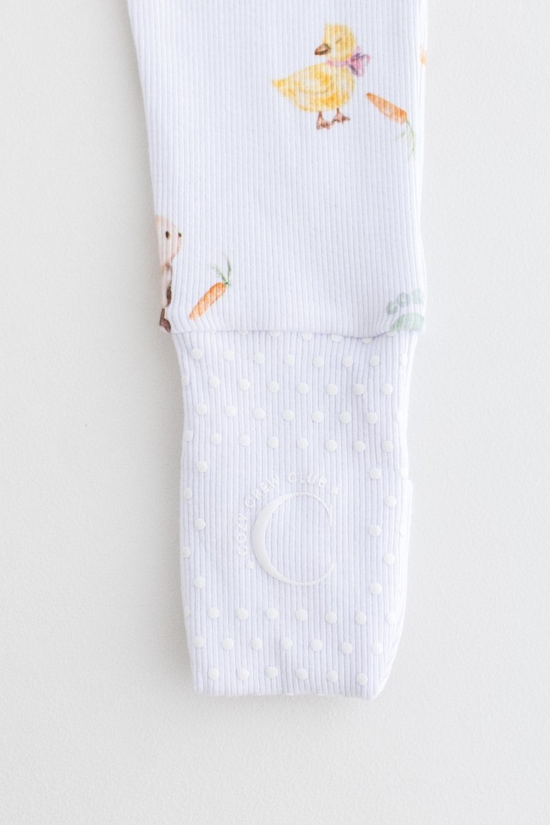 The COZY Hop Sleepsuit Ribbed Cotton Zip One Piece