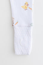 The COZY Hop Sleepsuit Ribbed Cotton Zip One Piece