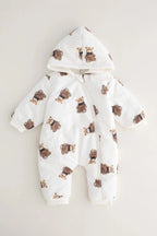 The Bear Puffer Suit with Hood