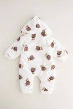 The Bear Puffer Suit with Hood