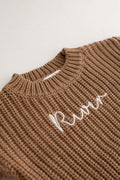 COZY Chunky Sweater | Toffee Personalised