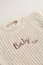 COZY Rainbow Speckle Chunky Sweater | Natural