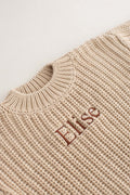 COZY Chunky Sweater | Almond Personlised