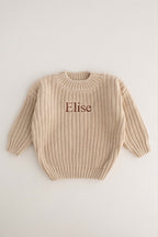 COZY Chunky Sweater | Almond Personlised