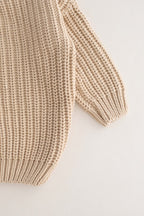 COZY Chunky Sweater | Almond Personlised