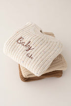 COZY Rainbow Speckle Chunky Sweater | Natural