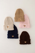 Knitted Bear Beanie Hats Multiple Colours