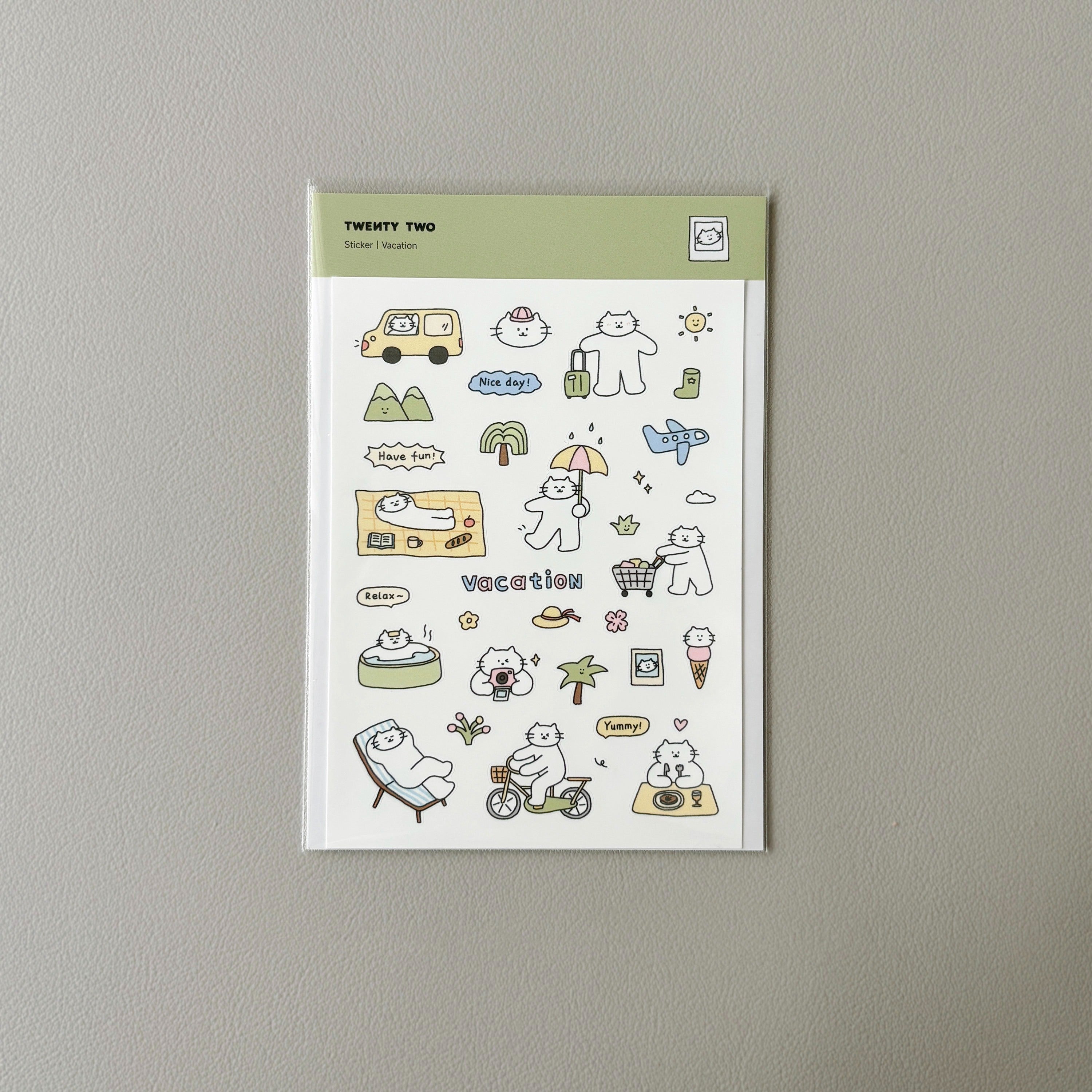Twenty Two | Mini Kitty Summer Sticker