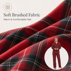 Daisy Dreamer Womens Flannelette Check Pyjama Set Soft Brushed Cotton Easy Care Super Soft Cosy Sleepwear