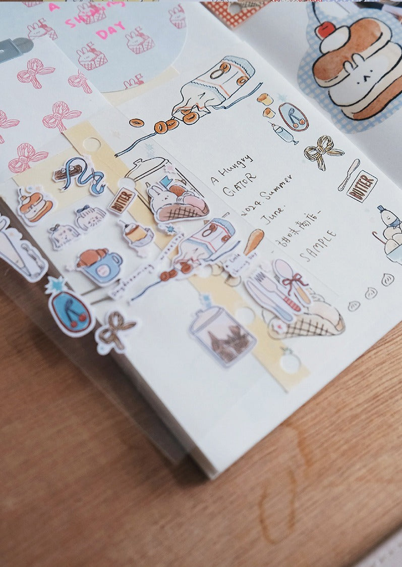 A Gator Life | Cream Bunny Journal Material Pack