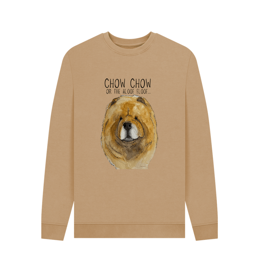 Stay Cozy in Style – Red Chow Chow Men's Crewneck Sweatshirt!