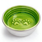 The Poppy Collection Dog Bowl - Green