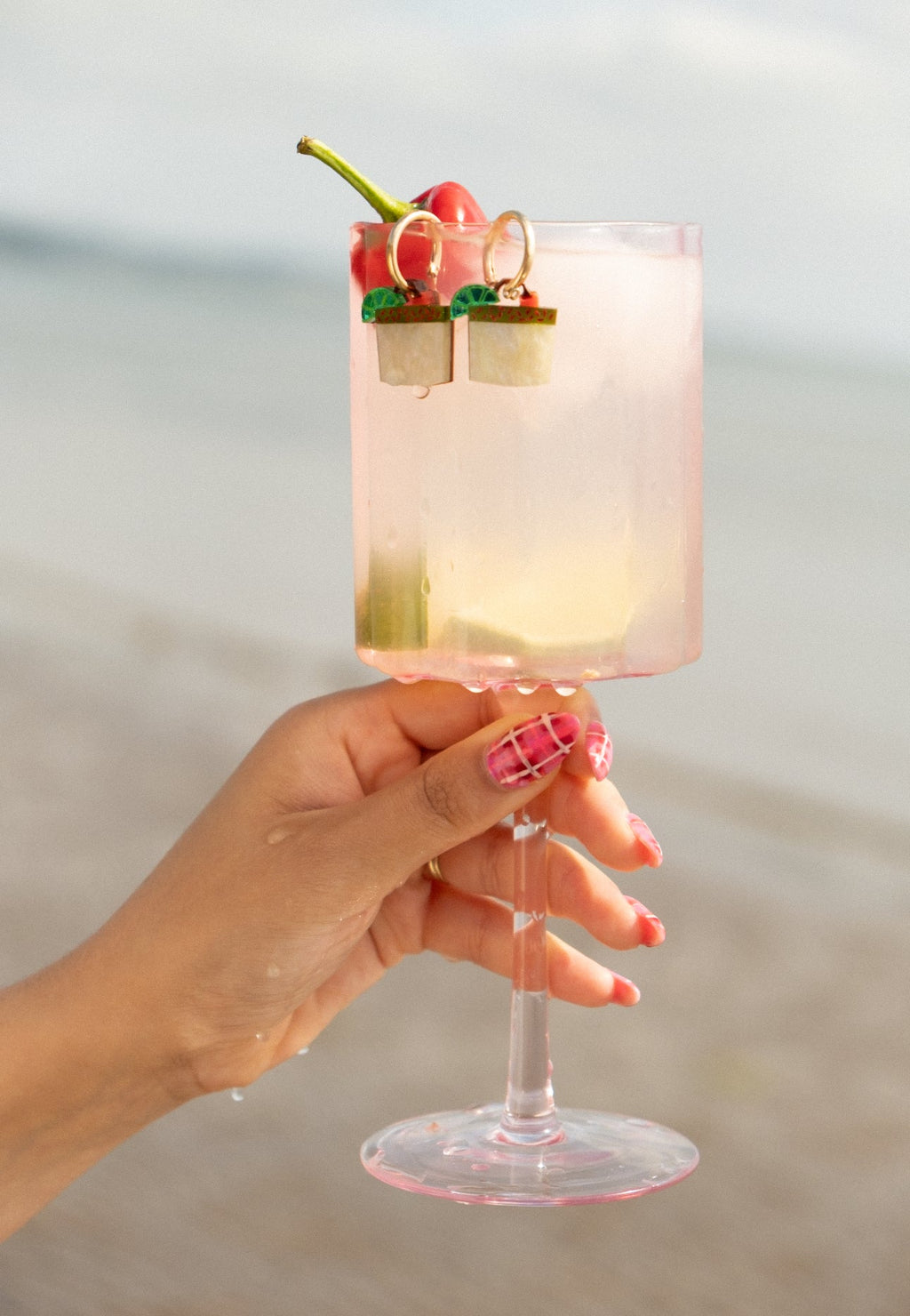 Spicy Margarita Hoop Earrings