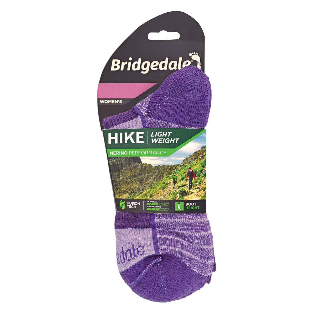 1 Pack Ladies Hiking Lightweight Merino Wool Boot Socks
