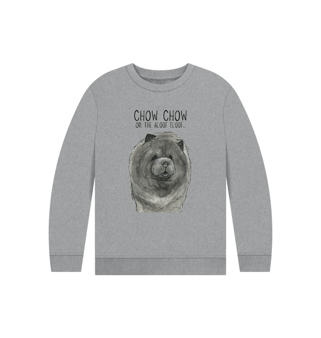 Stylish Blue Chow Chow Child's Sweatshirt – Comfy for Dog Lovers