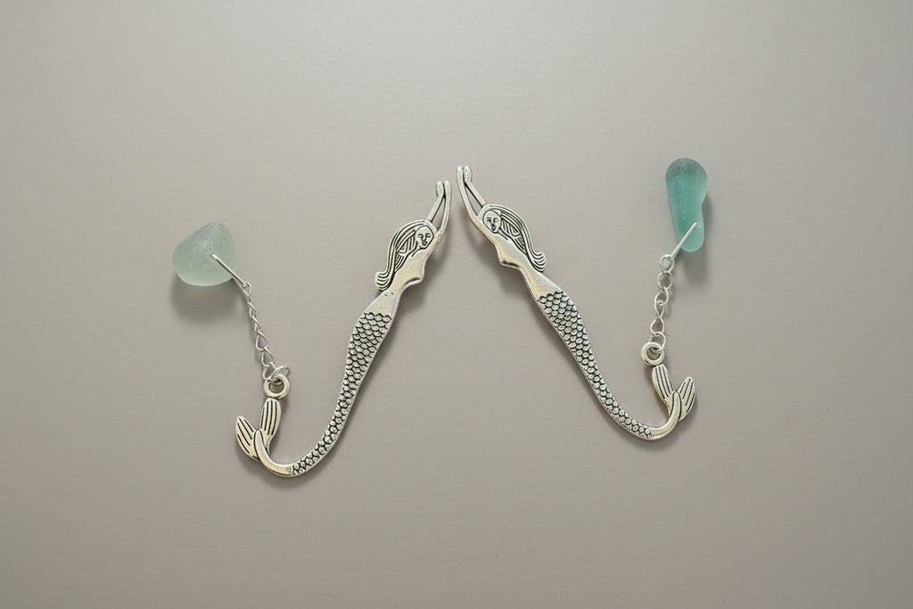 Scottish Seaglass Bookmark - Mermaid Tails