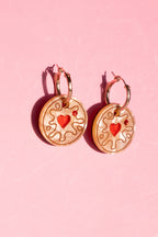 Jammy Heart Hoop Earrings