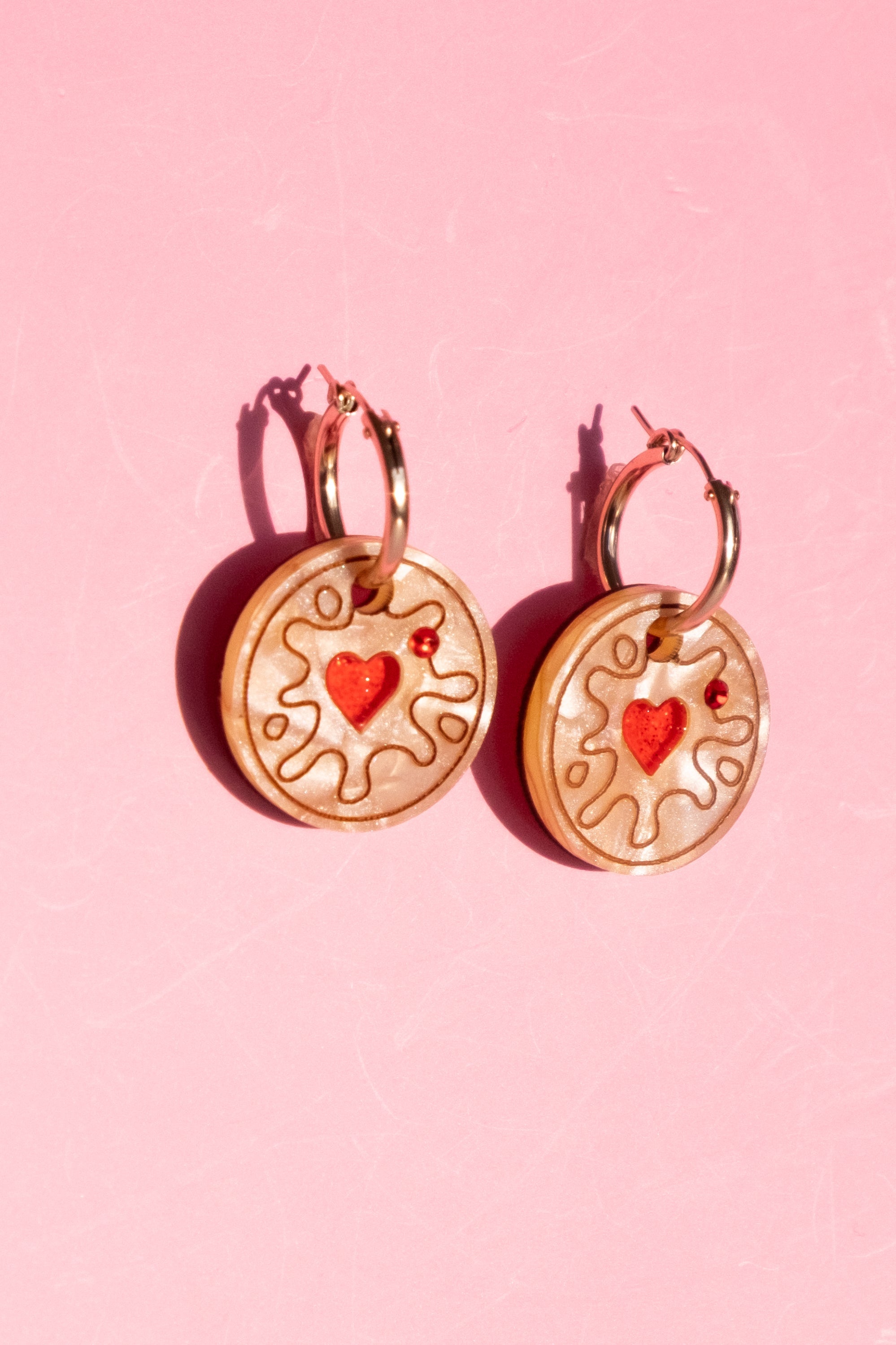 Jammy Heart Hoop Earrings