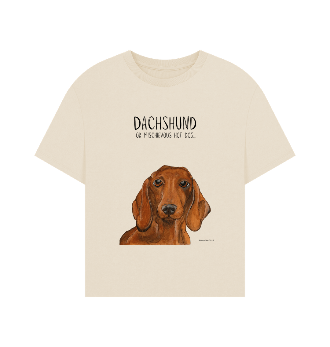 Charming & Cozy: The Dachshund Women's Relaxed Fit T-Shirt
