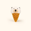 Daily White | White Ice Cream Cone Plush Charm