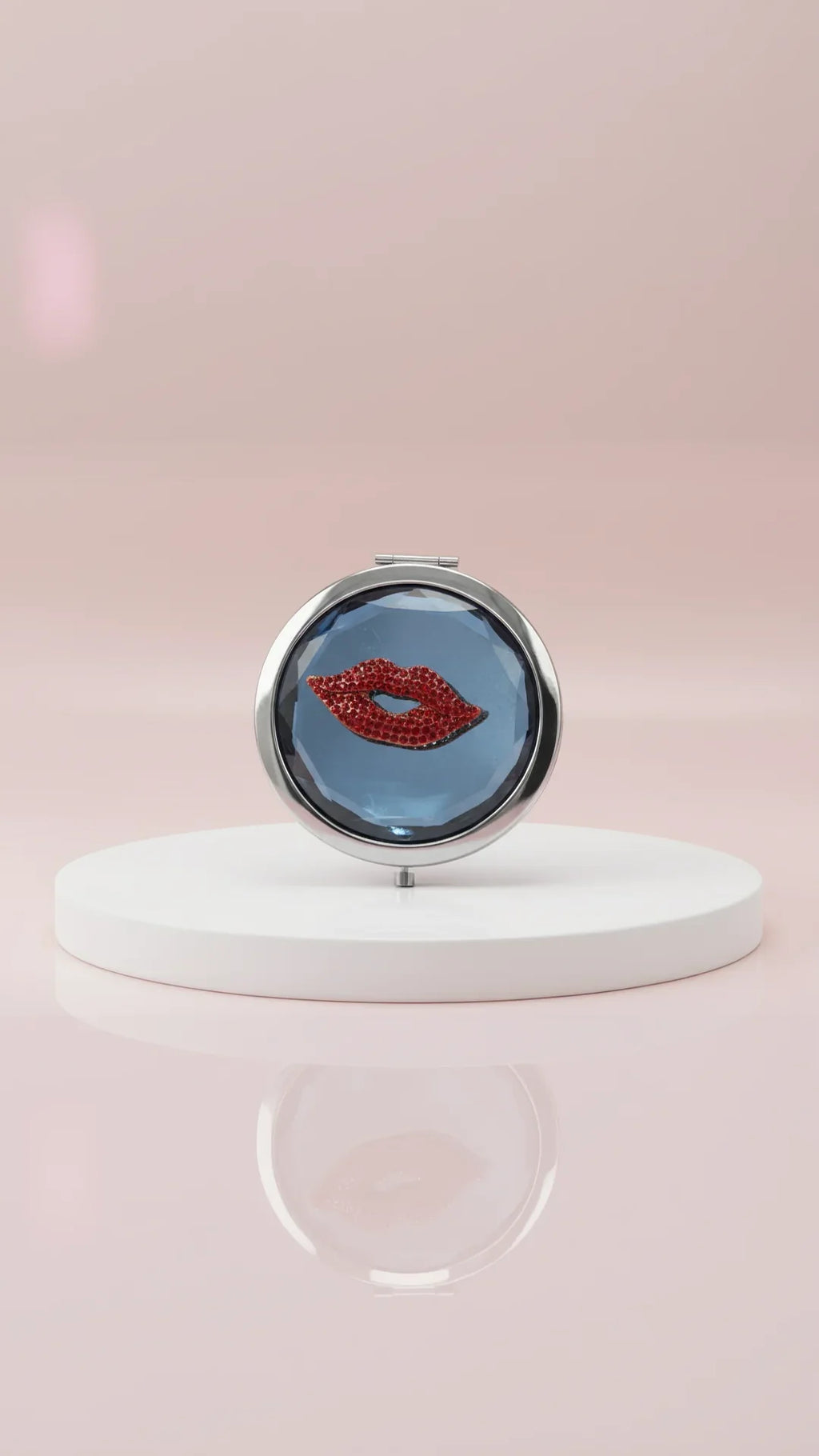 Red Lips Compact Mirror & Gift Box