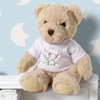 Personalised Happy Elephant Gift Hamper Baby Gift Box - Teddy & Vest