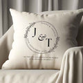 Personalised Initials Circle Cushion