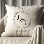Personalised Initials Circle Cushion