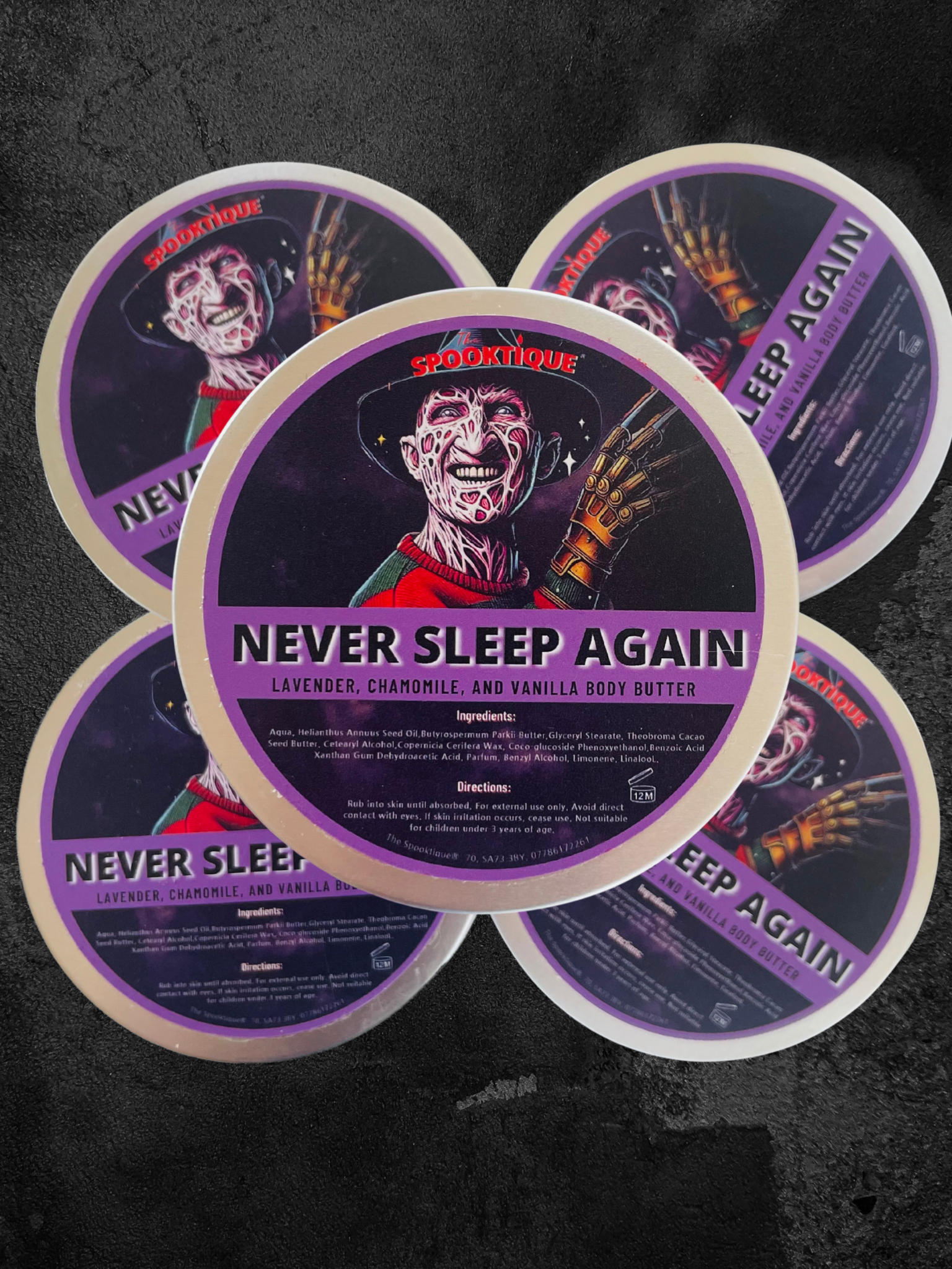 Never Sleep Again Body Butter - Lavender, Chamomile, & Vanilla