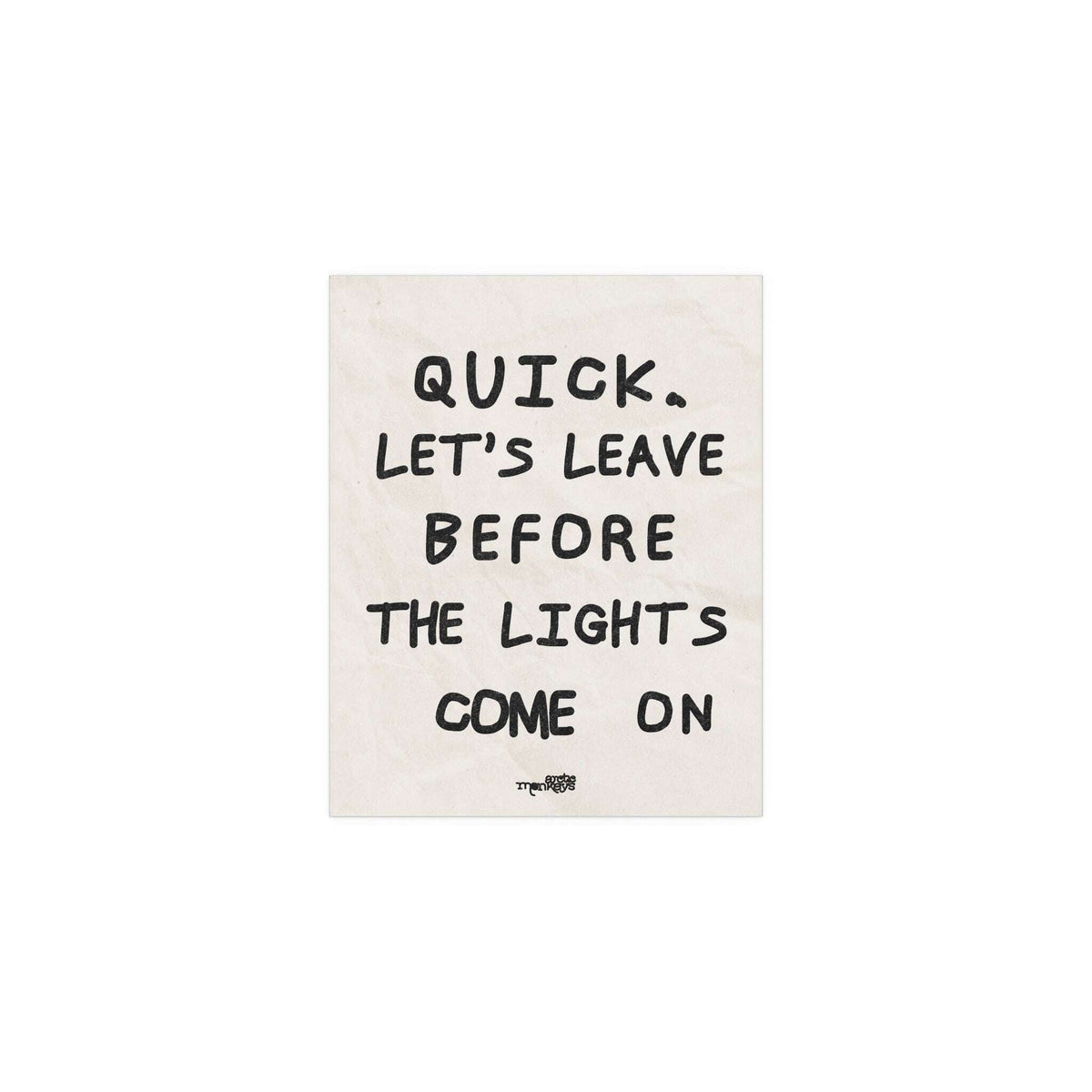 Arctic Monkeys - Leave Before the Lights Come On